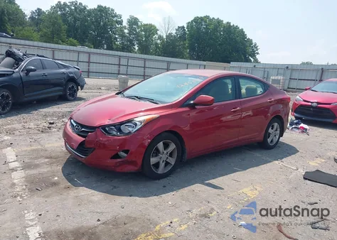 2013 Hyundai Elantra Gls из США, поврежденный, VIN 5NPDH4AE1DH179332